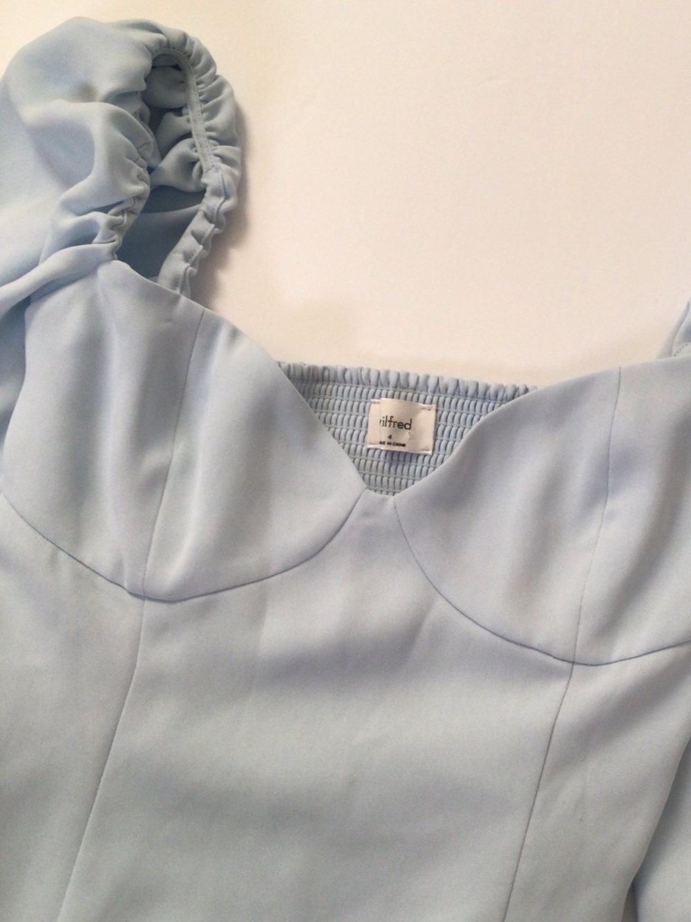 Aritzia wilfred Novella dress in Aura blue